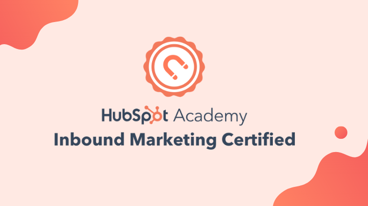 Certification "Hubspot Inbound Certified"